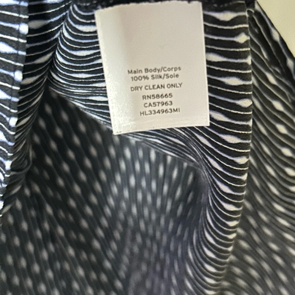 Trouve Black and White Patterned Tank Top‎